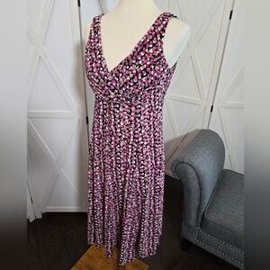 Jones Wear Fit & Flare Sleeveless Midi Dress